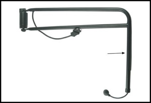 Wspornik lusterka prawego Z750