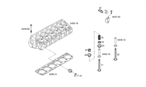 Talerzyk zaworu górny Karosa Iveco